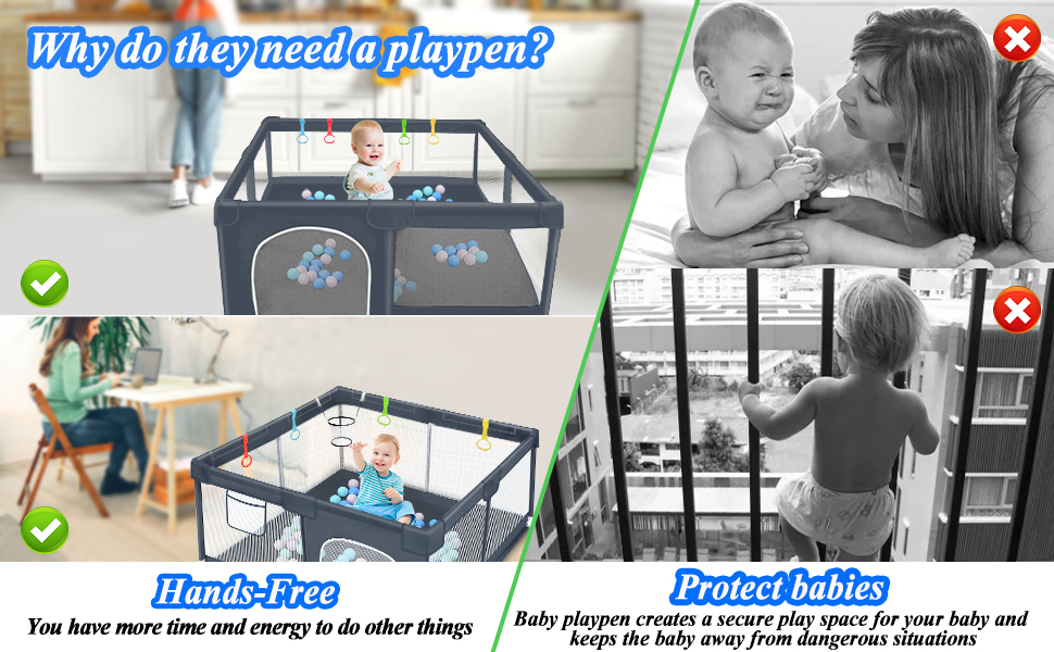 Baby Playpen for Babies and Toddlers