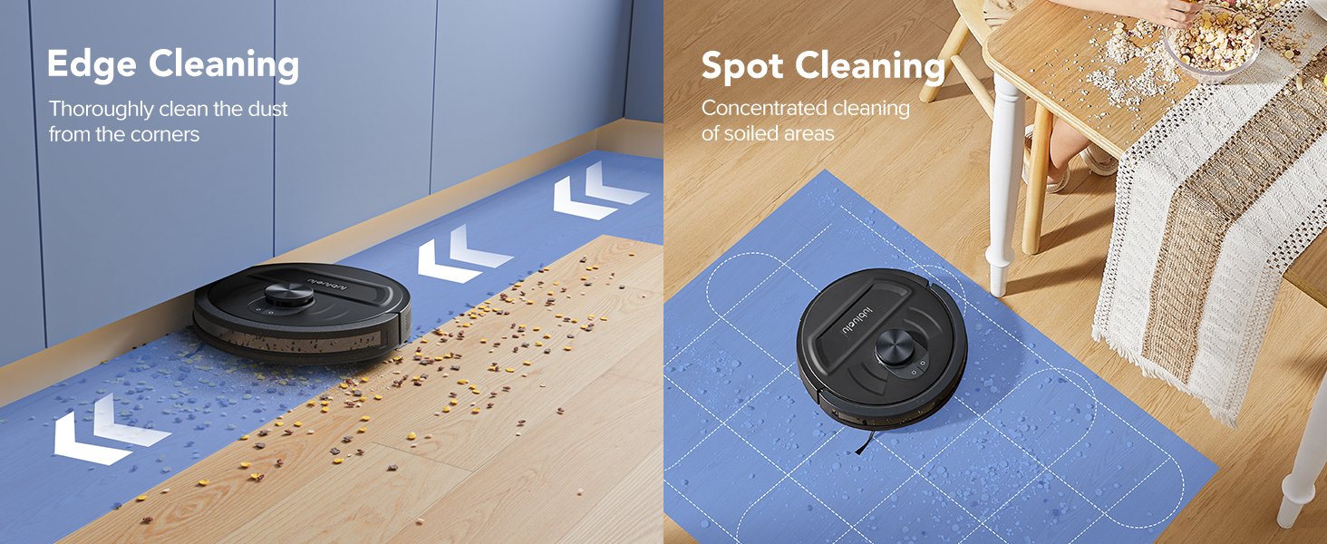 Lubluelu Robot Aspirateur Laveur 5500Pa 3 en 1, Aspirateur Robot avec LiDAR Laser 360°, Robot