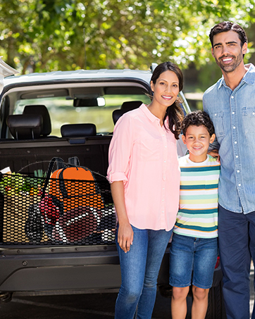 Gepäcknetz für die Ladefläche eines Pickups