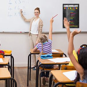 Spanish educational poster motivational inspirational spanish poster back to school classroom decor 