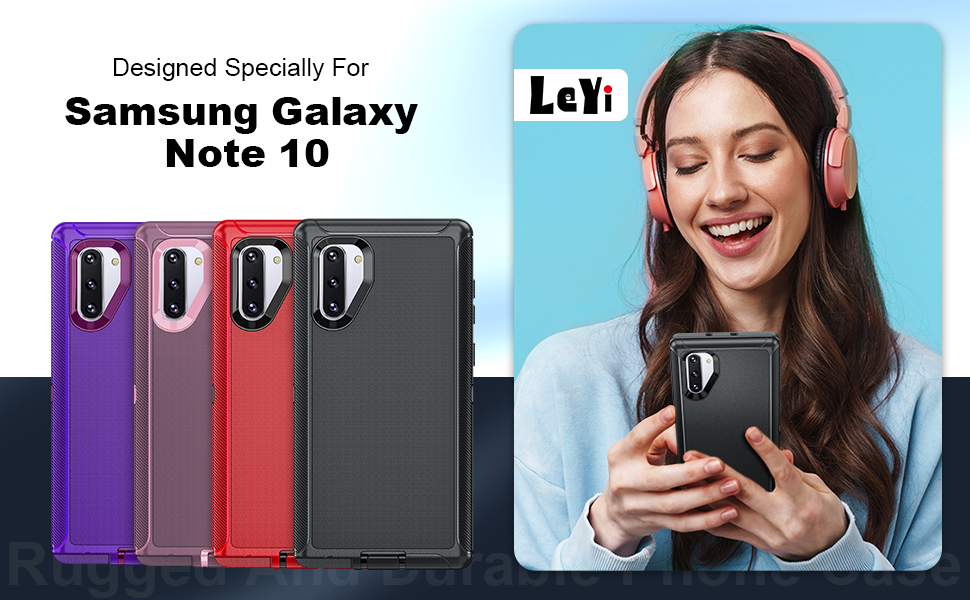 LeYi for Galaxy Note 10 Case Note 10 Casw [Not for Plus