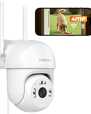 防犯カメラ ワイヤレス 屋外 Topcony 監視カメラ 室内外 5MP Amazon.co.jp: 【500万高画素・ 有線LANと無線WiFi接続可能