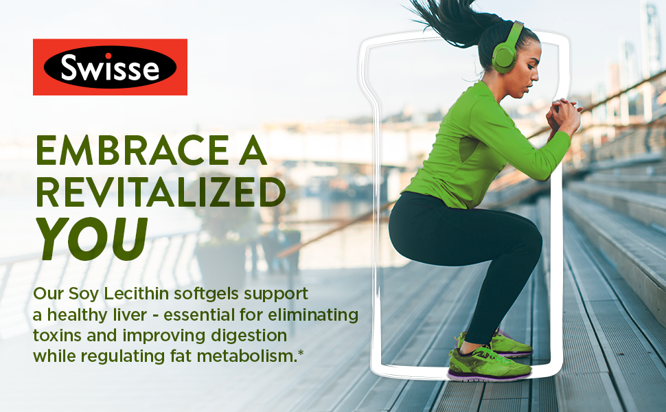 Swisse Soy Lecithin 1200mg Softgels Capsules Maintains