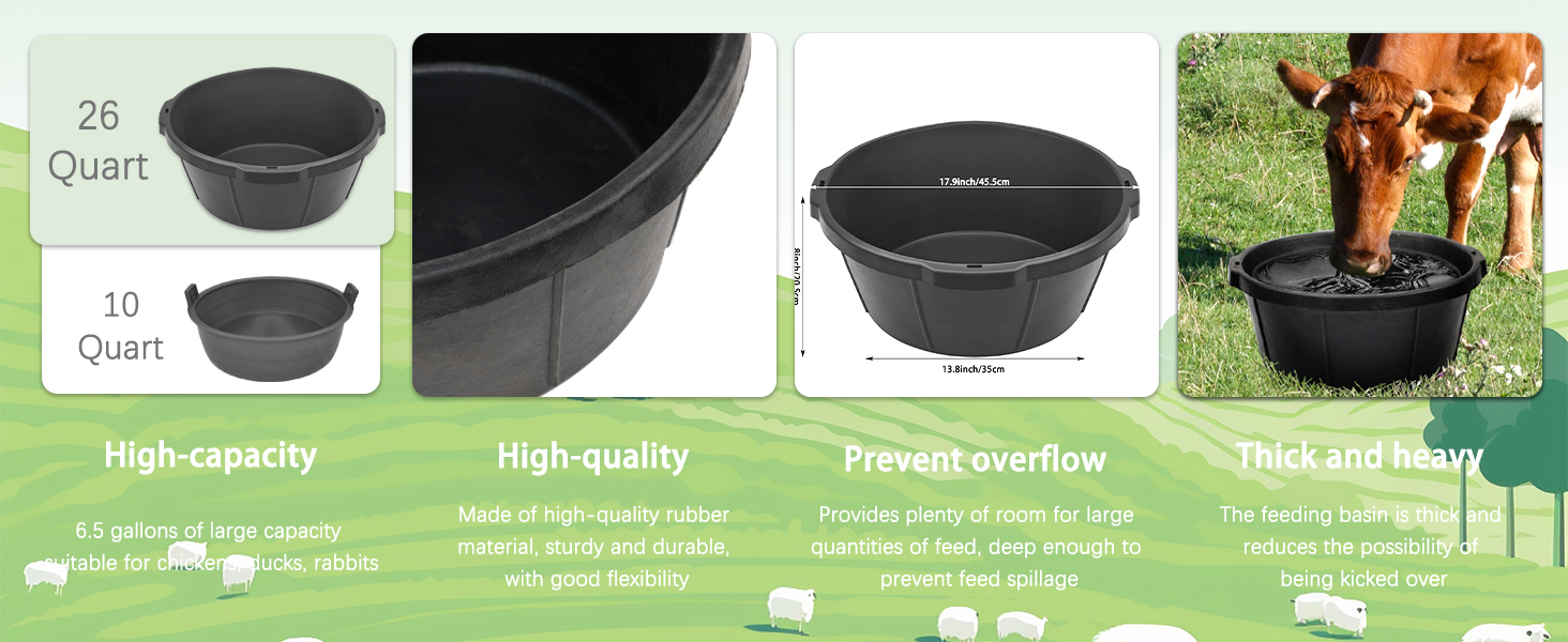 Rubber Feed Pan