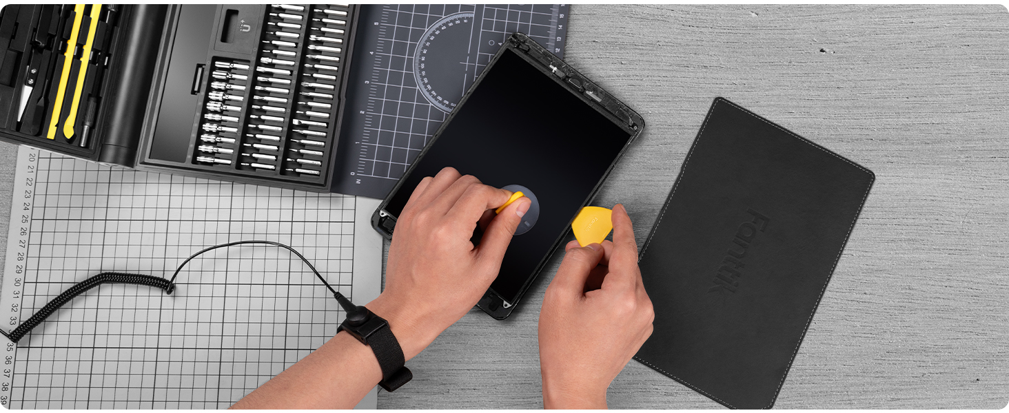 Fanttik E1 NEX Workstation 精密電動ドライバーキット 64磁気ビット 12種類ツール 三つトルク設定 携帯電話 ノートパソコン カメラ 時計用修理ツールキット