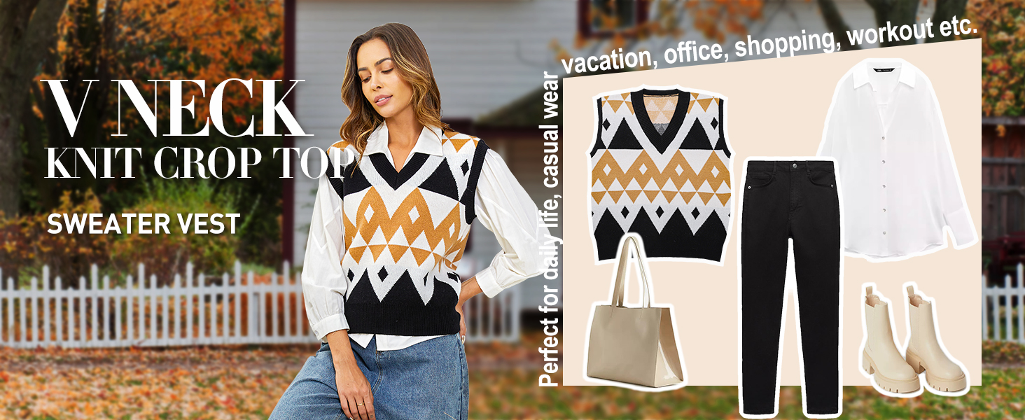 sweater vests for women trendy