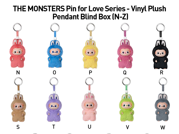 Amazon.com: POP MART The Monsters Pin for Love Series-Vinyl Plush