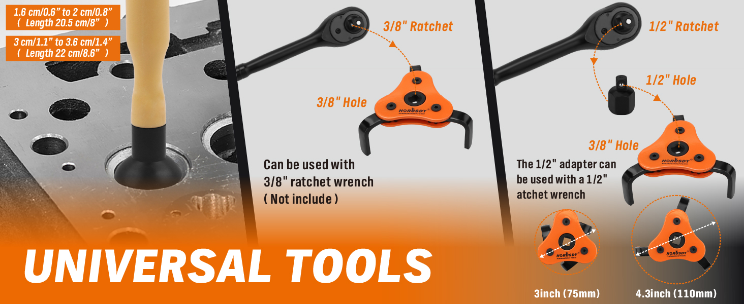 11-Piece Oil Filter Wrench Set