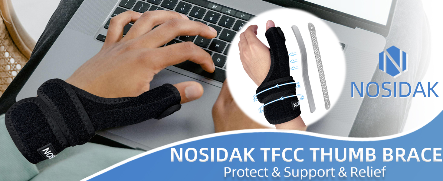 cmc thumb brace left hand thumb splint left hand tfcc wrist brace carpal tunnel brace left hand