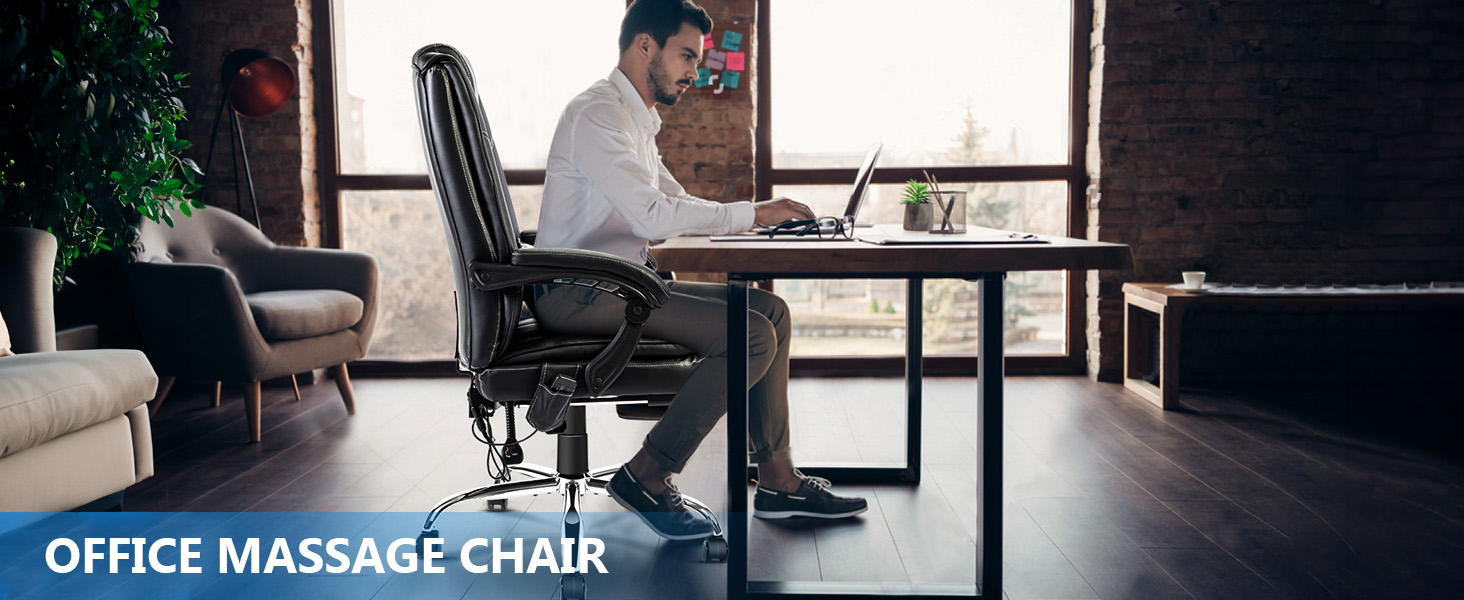 NOBLEMOOD Executive Office Chair, 4 Points Massage Desk
