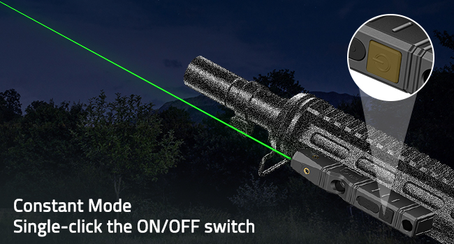 Constant mode - CVLIFE Laser Sight for Rifle Compatible with M-Lok Rail