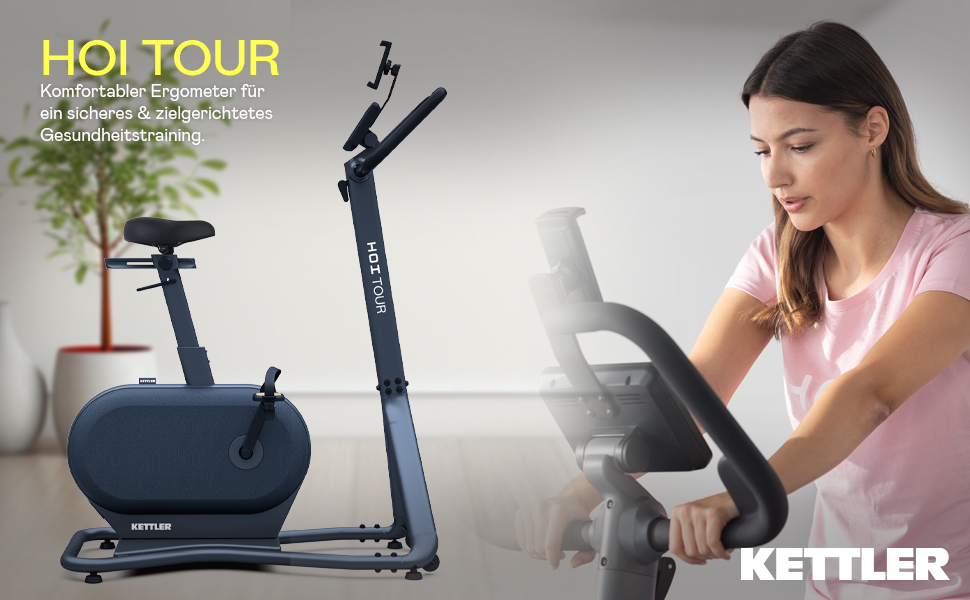 Kettler Sport Hoi Tour Stone Ergometer Induction Brake System with up to  500 Watt Peak Power 20 Training Programmes Interactive Training with Apps :  Amazon.de: Sports & Outdoors