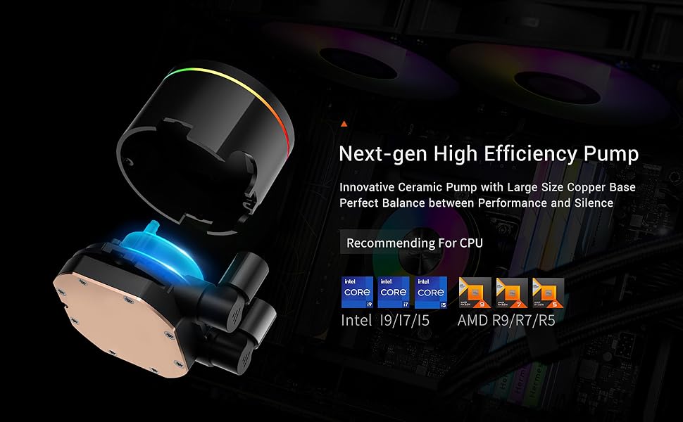 PCCOOLER CPS DA360 PRO ARGB Liquid Cooler 360mm AIO Black
