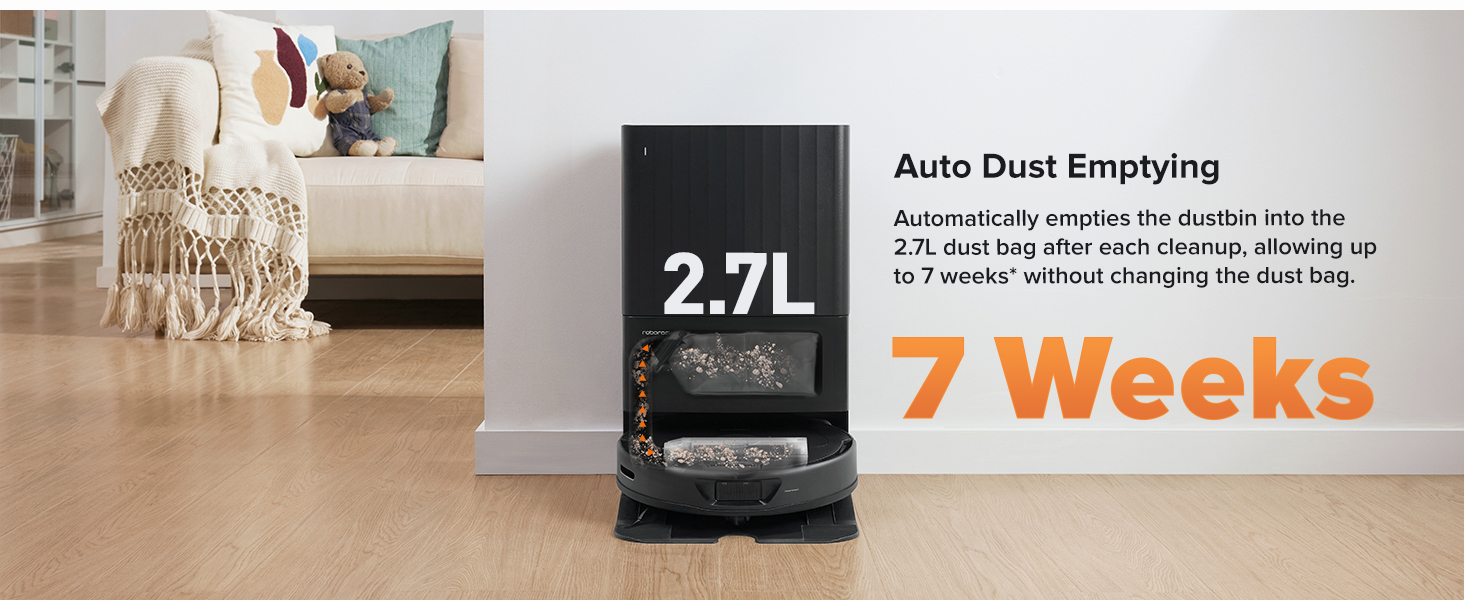 roborock Q Revo Robot Vacuum and Mop, AutoDrying, Auto Mop Washing