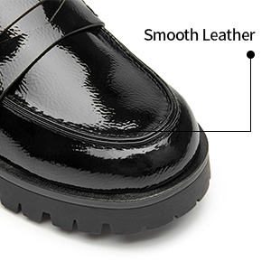 Smooth and lastest texture leather upper