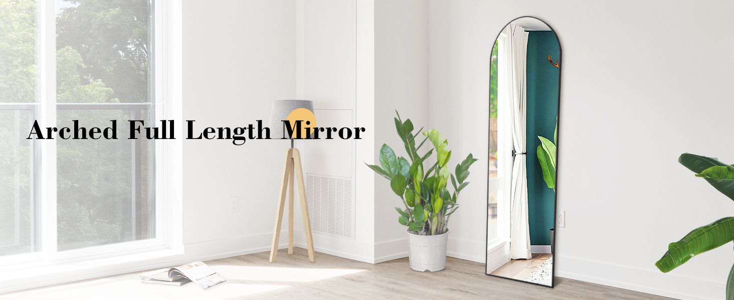 Arched Full Length Mirror 59"x16"