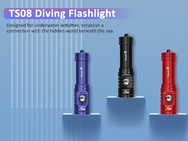 Amazon.co.jp: WINDFIRE TS08 ダイビングライト、 5000ルーメン ナイト