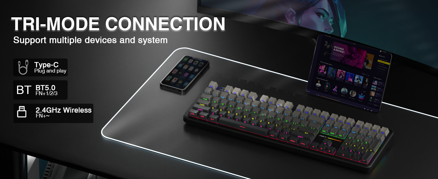 AULA F108 Full Size Keyboard