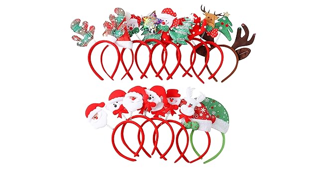 rudolph deer red nosed cosplay adult parent child clip hair décor novelty moose crimbo mum dad