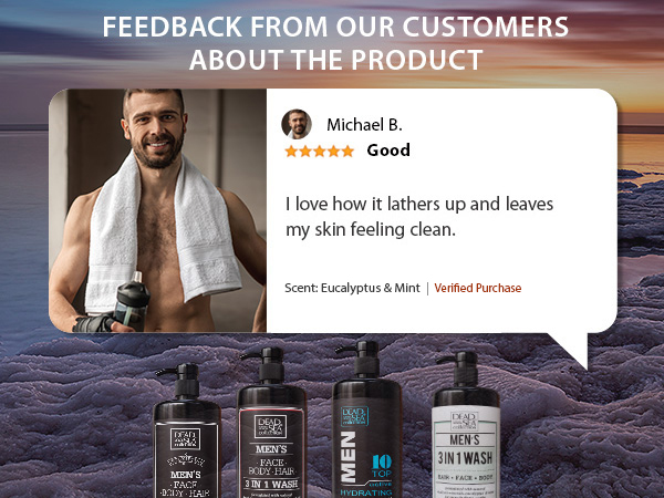 Amazon.com : Dead Sea Collection Mens Body Wash 3 in 1