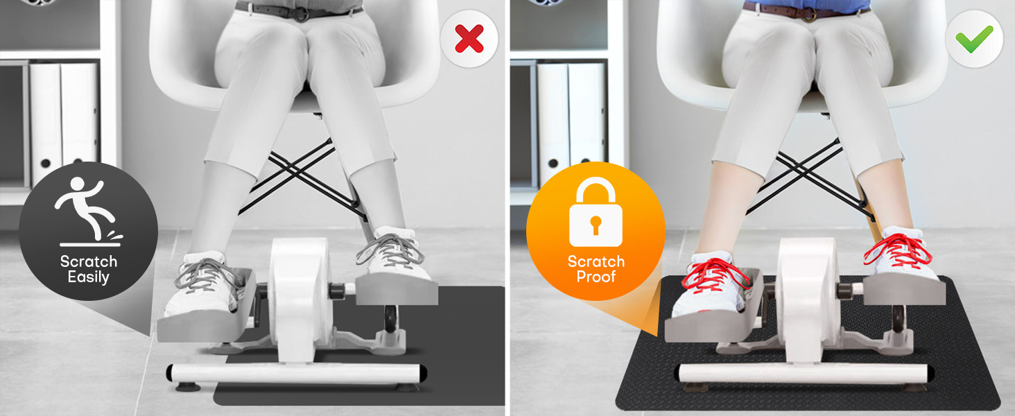 double sided non slip under desk mat