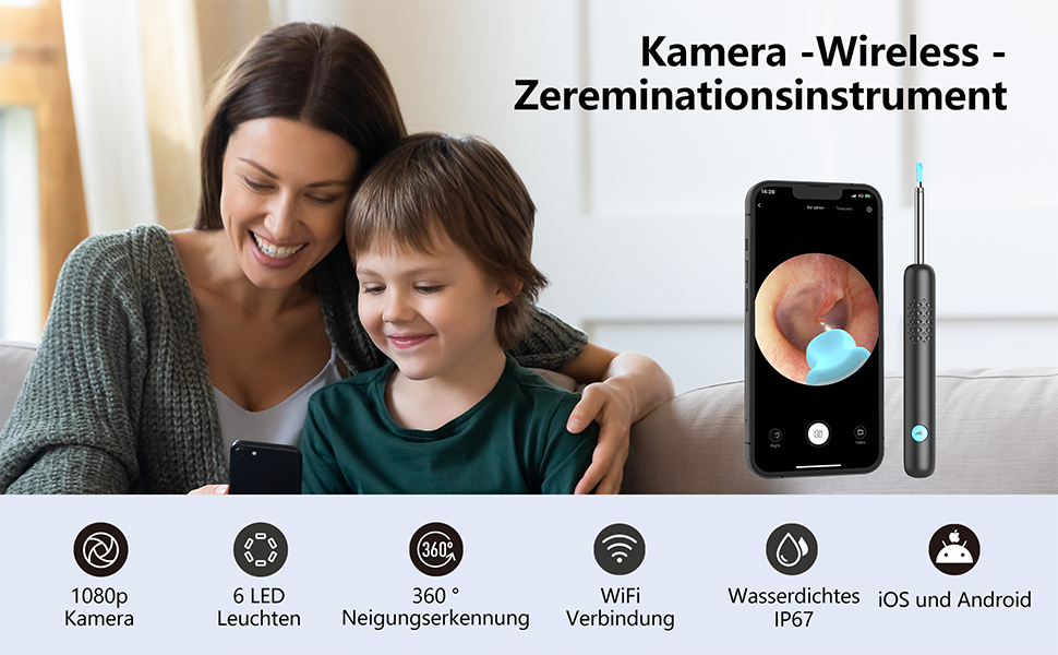 Ohrenschmalz Entferner Otoskop