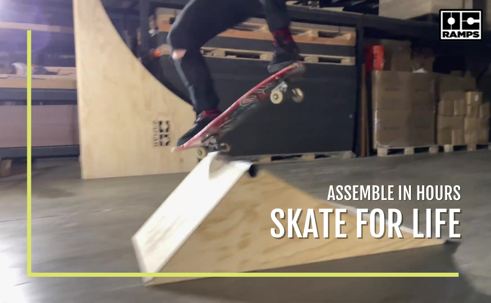 OC Ramps Launch WR Wood Skateboard Launch Ramp with