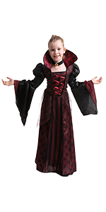 Child Girl vampire costume dark skirt