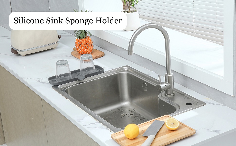 MicoYang Silicone Bathroom Soap Dishes with Drain Spout