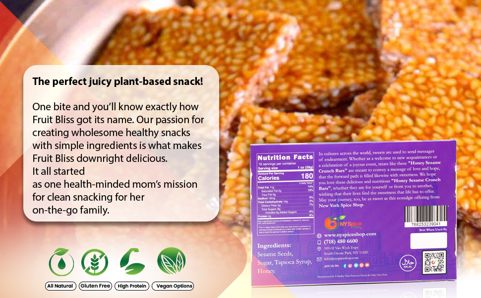 NY SPICE SHOP Sesame Honey Bars 5 Pound Honey Candy