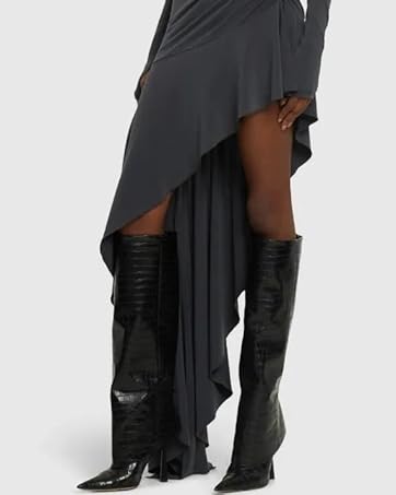 fold over knee high boots for women