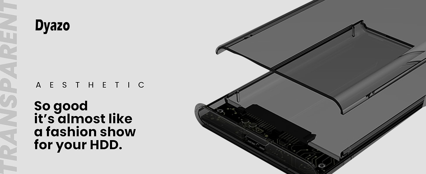 DZ-HDD TRANSPARENT CASE-PRM