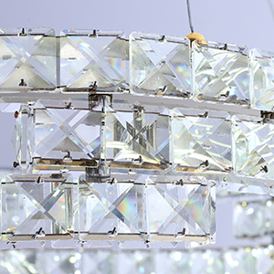 3 ring crystal chandelier