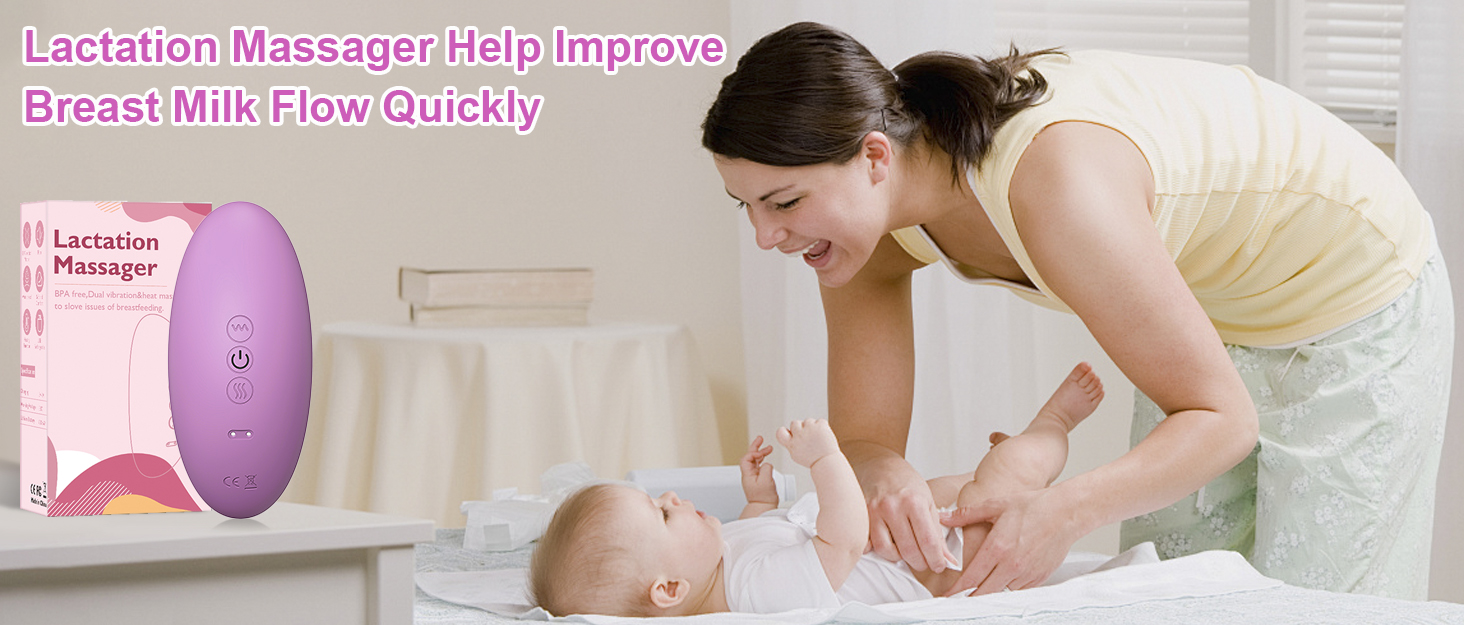 2 in 1 Warming Lactation Massager