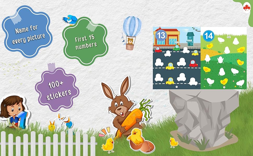 Activity Book for Kids with 100+ stickers