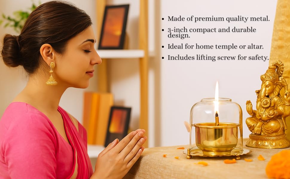 SPN-22D31C-Metal Diya