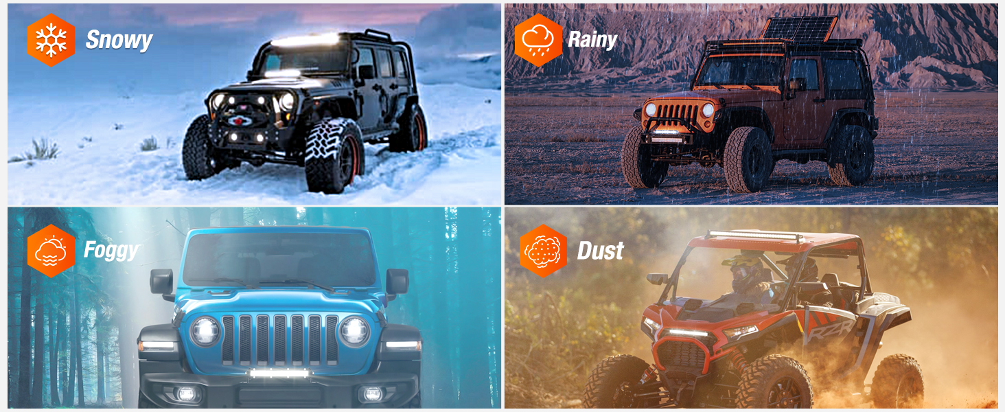 off road lighting reverse lights fog light for Jeep trucks 