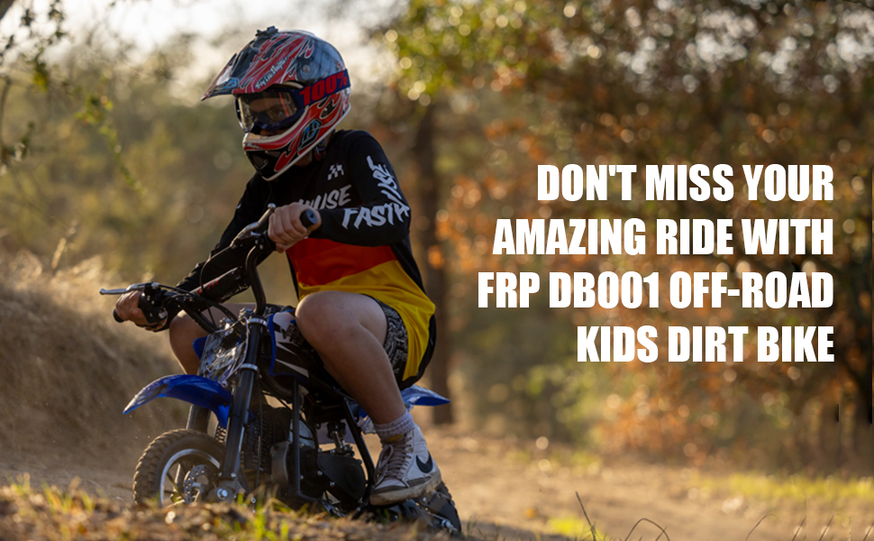 FRP DB001 50CC 2Stroke Kid Dirt Bike, OffRoad Mini Dirt