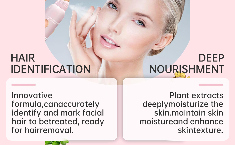 Hair Identifier Spray for Face Shaving