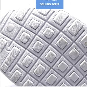 Die einzigartige rutschfeste EVA-Sohle bietet ausreichend Grip.