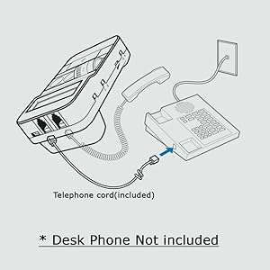 Connect with Desk Phone Handset 