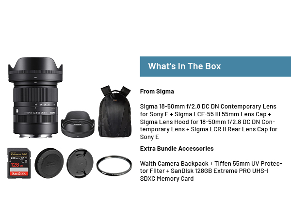 Amazon.com : Sigma 18-50mm F2.8 DC DN Contemporary Lens for