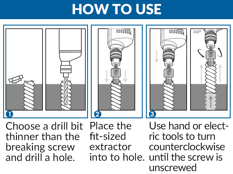 THINKPRO 27PCS Screw Extractor Set, Easy Out Bolt Extractor kit with 3/8" Inch Drive HexHead
