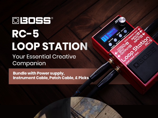 BOSS RC-5 Loop Station ほぼ未使用品 Amazon.com: Boss RC-5 Loop Station Bundle with Gearlux Power