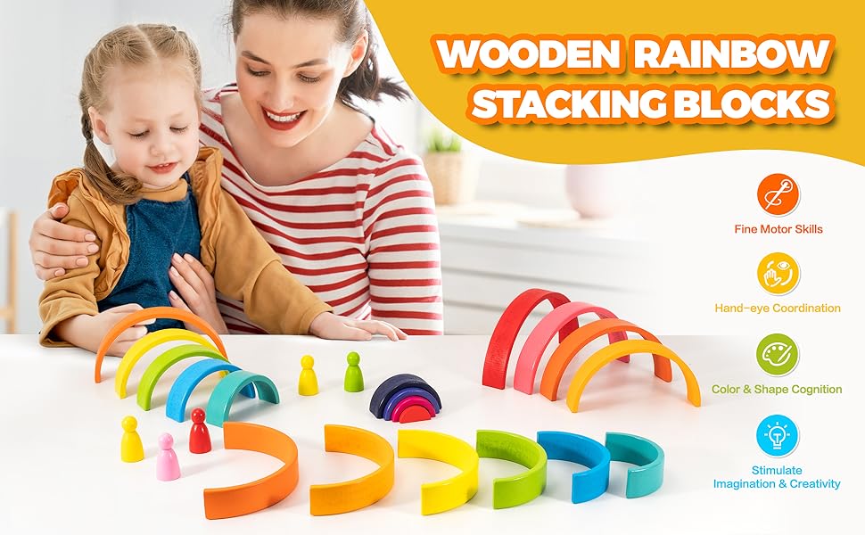 rainbow stacking toy