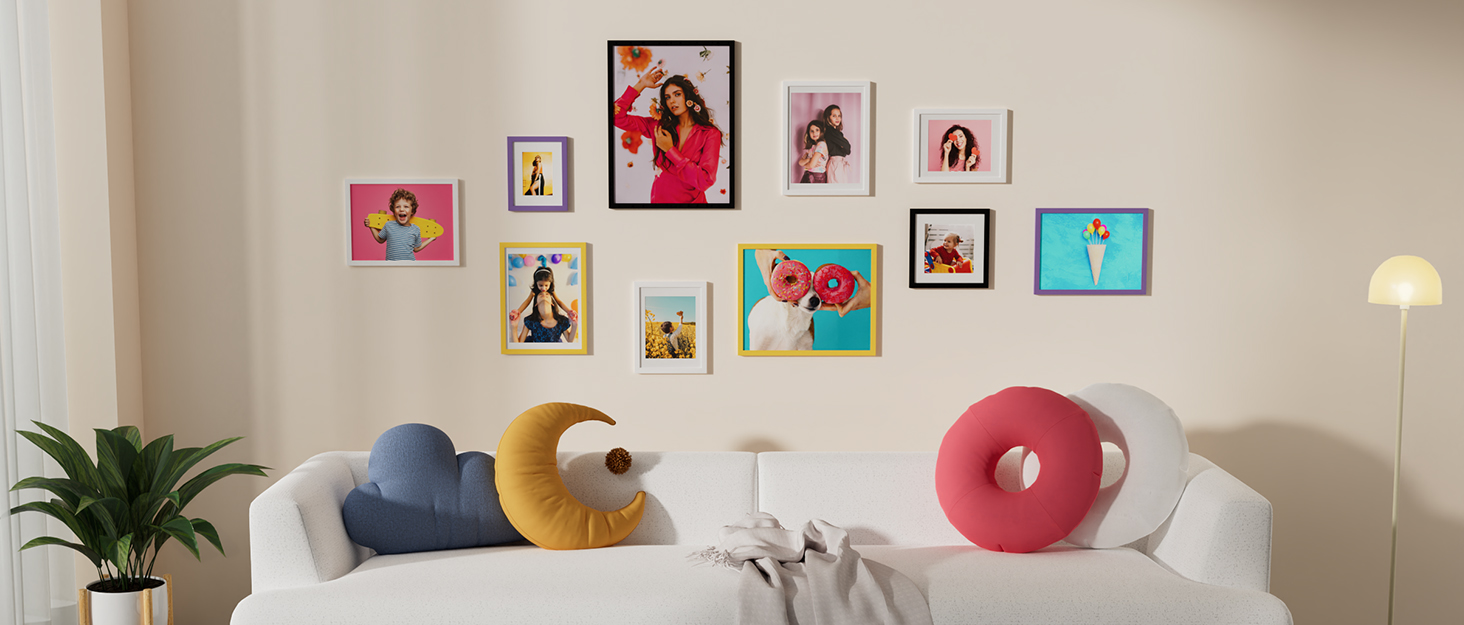colorful picture frames