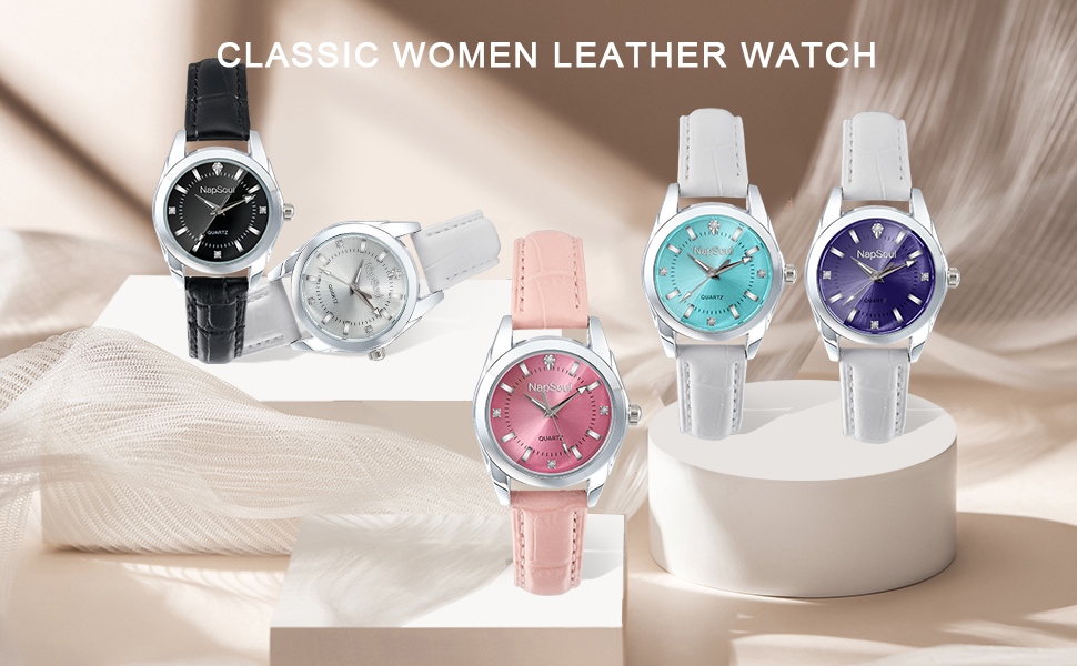 classic women leather watch
