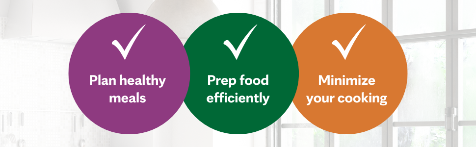 purple green and orange circles on kitchen background