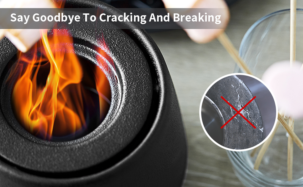 Ceramic Tabletop Fire Pit, Portable Ethanol Fire Pit, Fire