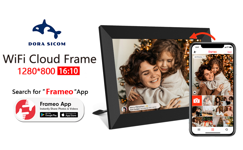 Dora Frame digital photo frame remote upload 32GB Memory1280x800